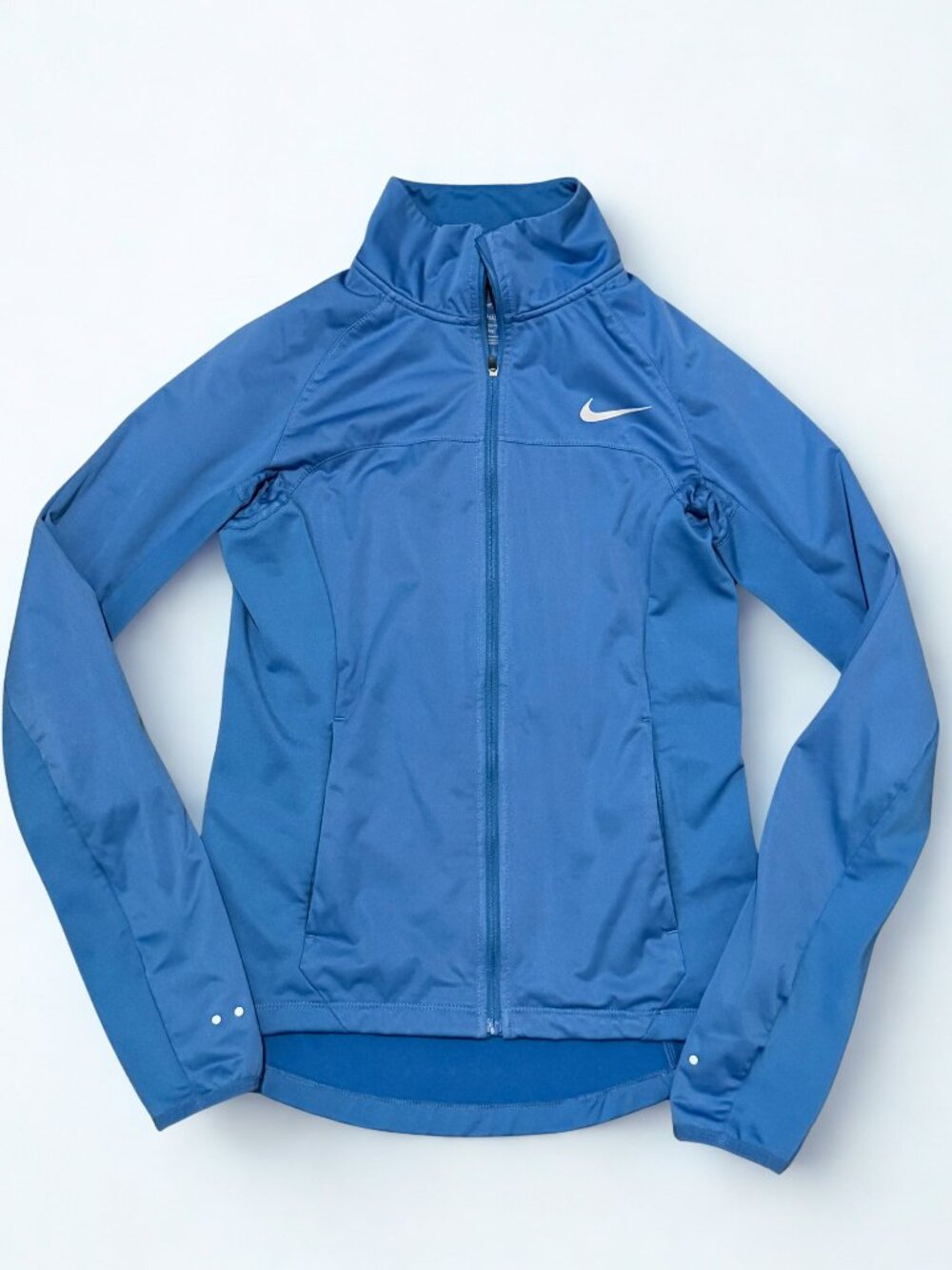 Nike Shield Blue Full Zip Running Jacket Women's Size XS Like New